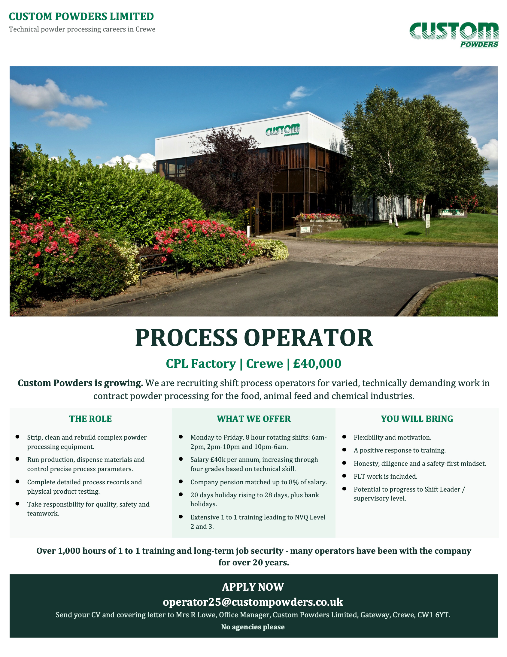 CPL Process Operator Recruitment